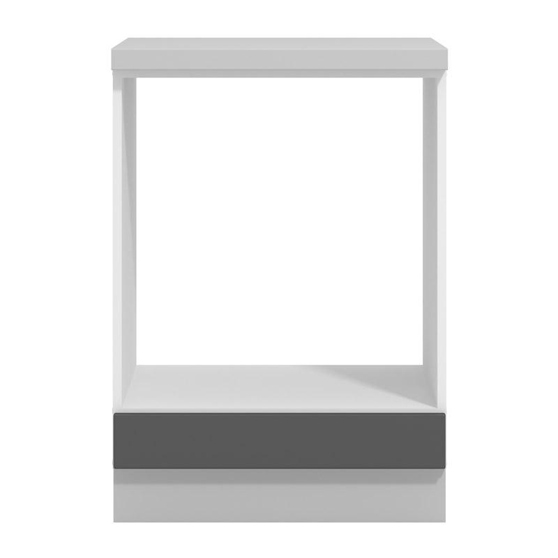 ΝΤΟΥΛΑΠΙ ΚΟΥΖΙΝΑΣ UNA D60 UR ΛΕΥΚΟ-ΓΚΡΙ HIGH GLOSS ΧΡΩΜΑ 60x57x82εκ - Image 2