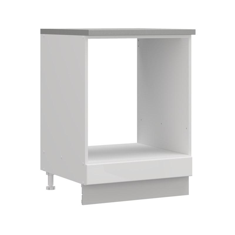 ΝΤΟΥΛΑΠΙ ΚΟΥΖΙΝΑΣ UNA D60 UR ΛΕΥΚΟ-ΛΕΥΚΟ HIGH GLOSS ΧΡΩΜΑ 60x57x82εκ
