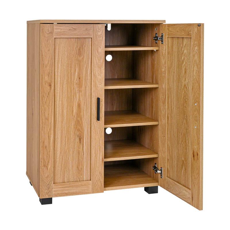 ΠΑΠΟΥΤΣΟΘΗΚΗ "Cubo" ΜΕ 4 ΡΑΦΙΑ ΧΡΩΜΑ ARTISAN OAK 60x33x84εκ - Image 3