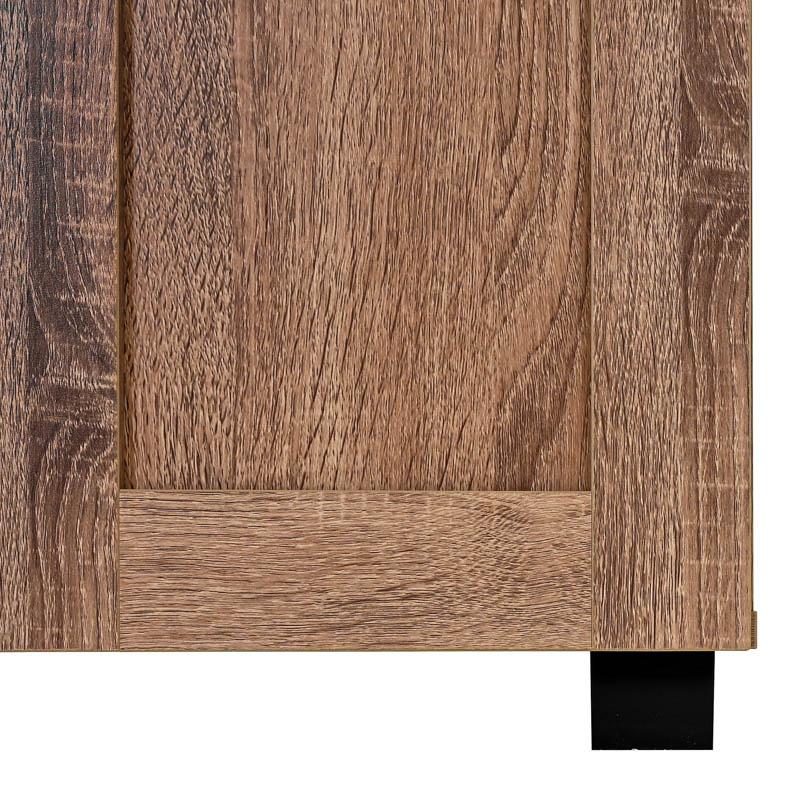ΠΑΠΟΥΤΣΟΘΗΚΗ "Cubo" ΜΕ 4 ΡΑΦΙΑ ΧΡΩΜΑ GREY OAK 60x33x84εκ - Image 6