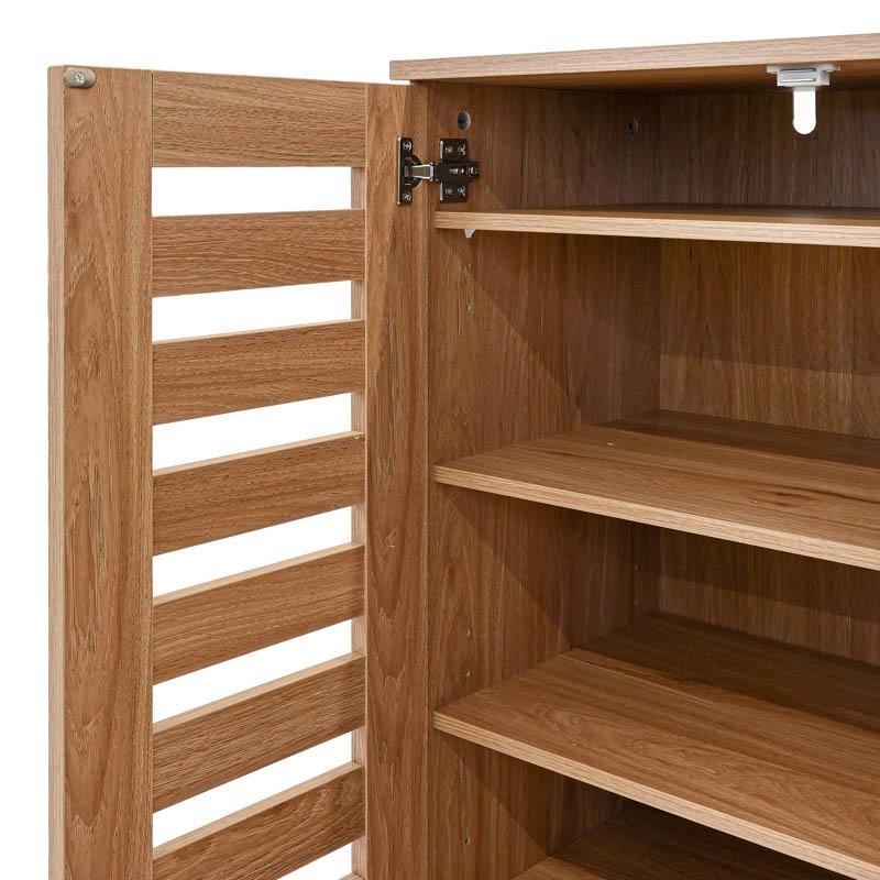 ΠΑΠΟΥΤΣΟΘΗΚΗ "Vento" ΜΕ 4 ΡΑΦΙΑ ΧΡΩΜΑ Artisan OAK 60x33x87εκ - Image 5