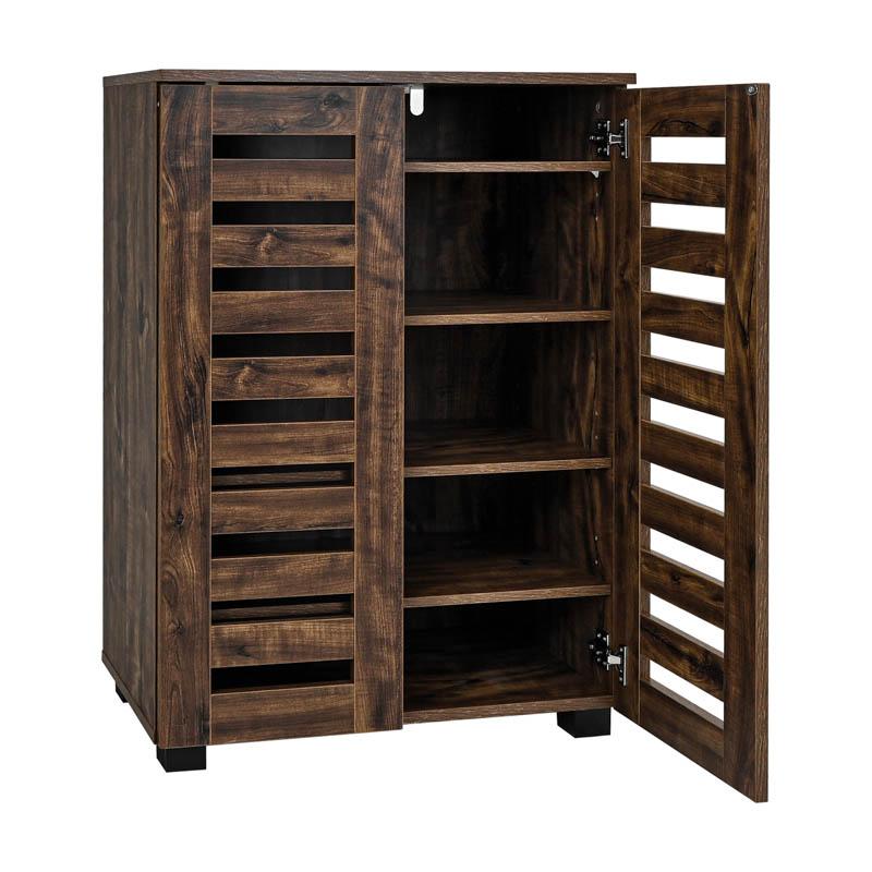 ΠΑΠΟΥΤΣΟΘΗΚΗ "Vento" ΜΕ 4 ΡΑΦΙΑ ΧΡΩΜΑ BROWN OAK 60x33x87εκ - Image 3