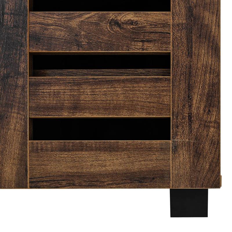 ΠΑΠΟΥΤΣΟΘΗΚΗ "Vento" ΜΕ 4 ΡΑΦΙΑ ΧΡΩΜΑ BROWN OAK 60x33x87εκ - Image 6