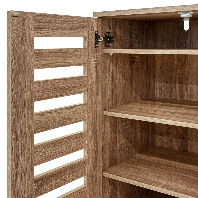 ΠΑΠΟΥΤΣΟΘΗΚΗ "Vento" ΜΕ 4 ΡΑΦΙΑ ΧΡΩΜΑ GREY OAK 60x33x87εκ - Image 5