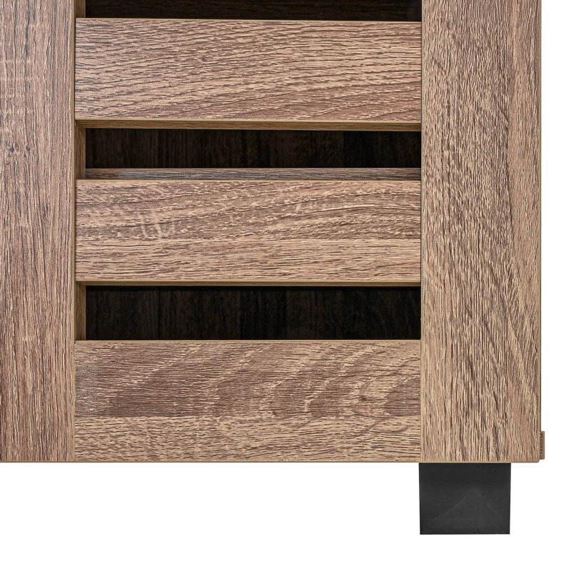ΠΑΠΟΥΤΣΟΘΗΚΗ "Vento" ΜΕ 4 ΡΑΦΙΑ ΧΡΩΜΑ GREY OAK 60x33x87εκ - Image 6