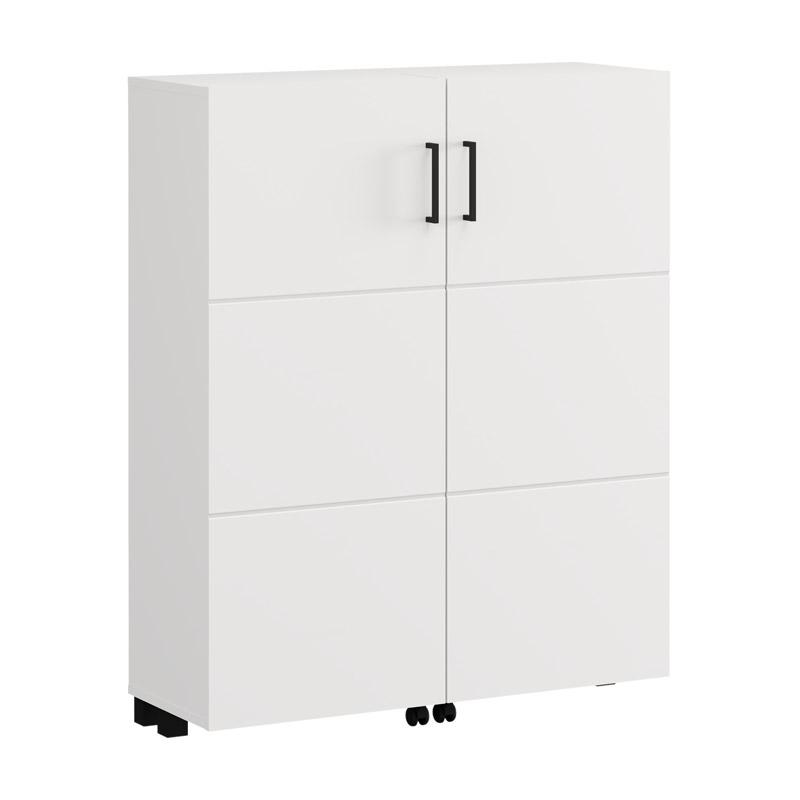 ΠΑΠΟΥΤΣΟΘΗΚΗ ISLAY 91 2K h113 ΛΕΥΚΟ ΧΡΩΜΑ 92x33x113εκ