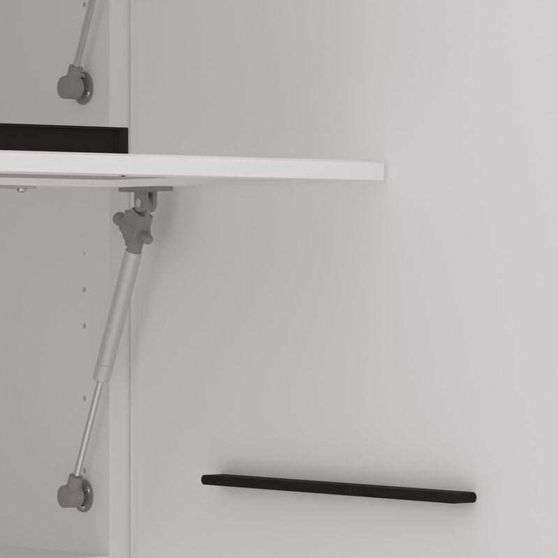 ΣΥΝΘΕΣΗ ΚΟΥΖΙΝΑΣ AMELIA 200 ΛΕΥΚΟ-ΛΕΥΚΟ HIGH GLOSS ΧΡΩΜΑ 200x56x200εκ - Image 4