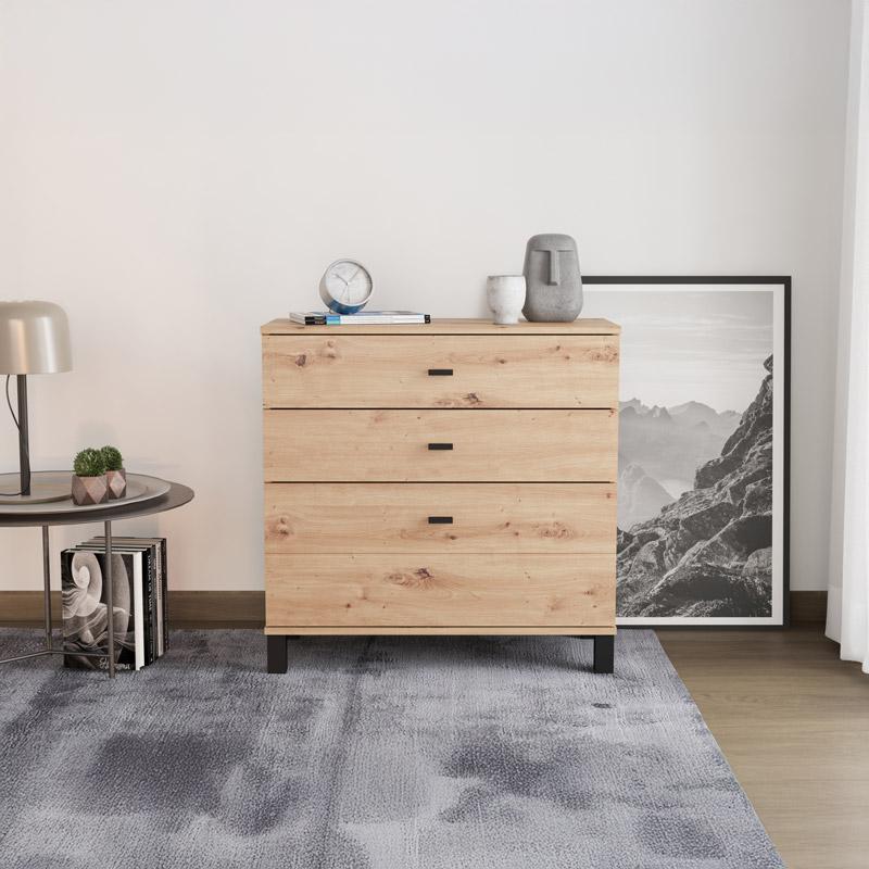 ΣΥΡΤΑΡΙΕΡΑ ALMOND 77 3F ARTISAN OAK ΧΡΩΜΑ 77x35x78εκ - Image 2