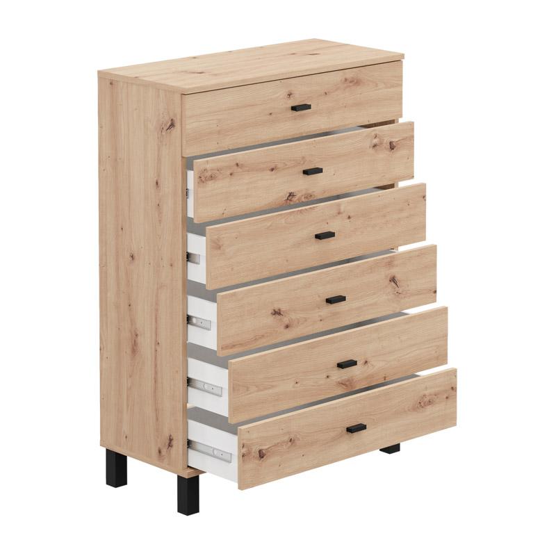 ΣΥΡΤΑΡΙΕΡΑ ALMOND 77 6F ARTISAN OAK ΧΡΩΜΑ 77x35x78εκ - Image 3