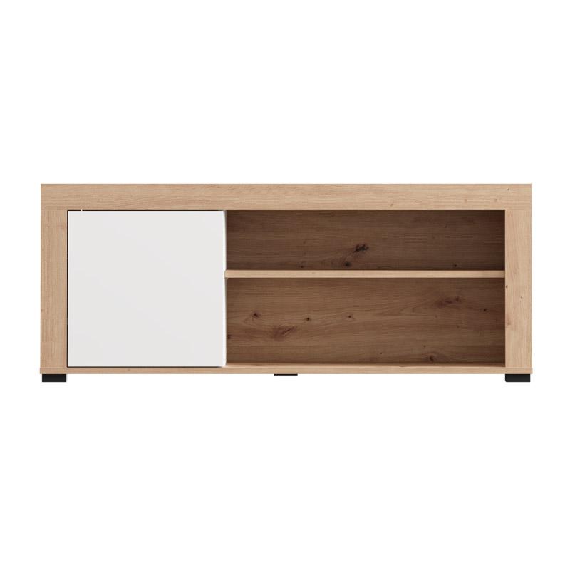 ΤΡΑΠΕΖΑΚΙ ΣΑΛΟΝΙΟΥ Argyll ΛΕΥΚΟ ΜΕ ARTISAN OAK ΧΡΩΜΑ 121x55x49εκ - Image 3