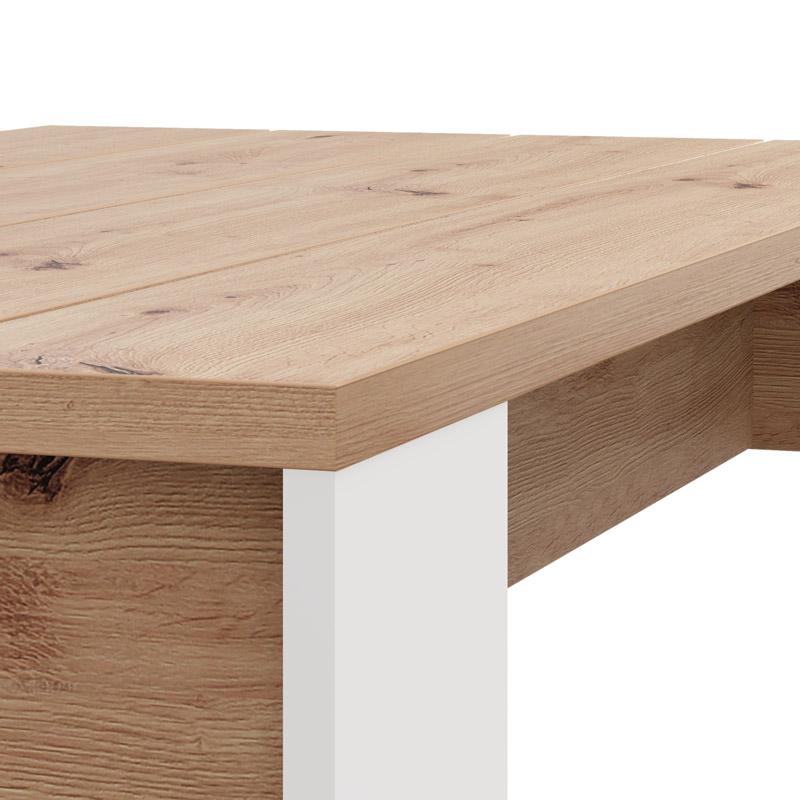 ΤΡΑΠΕΖΑΚΙ ΣΑΛΟΝΙΟΥ MONTESE 120 ΛΕΥΚΟ-ARTISAN OAK 120x67x43εκ - Image 4