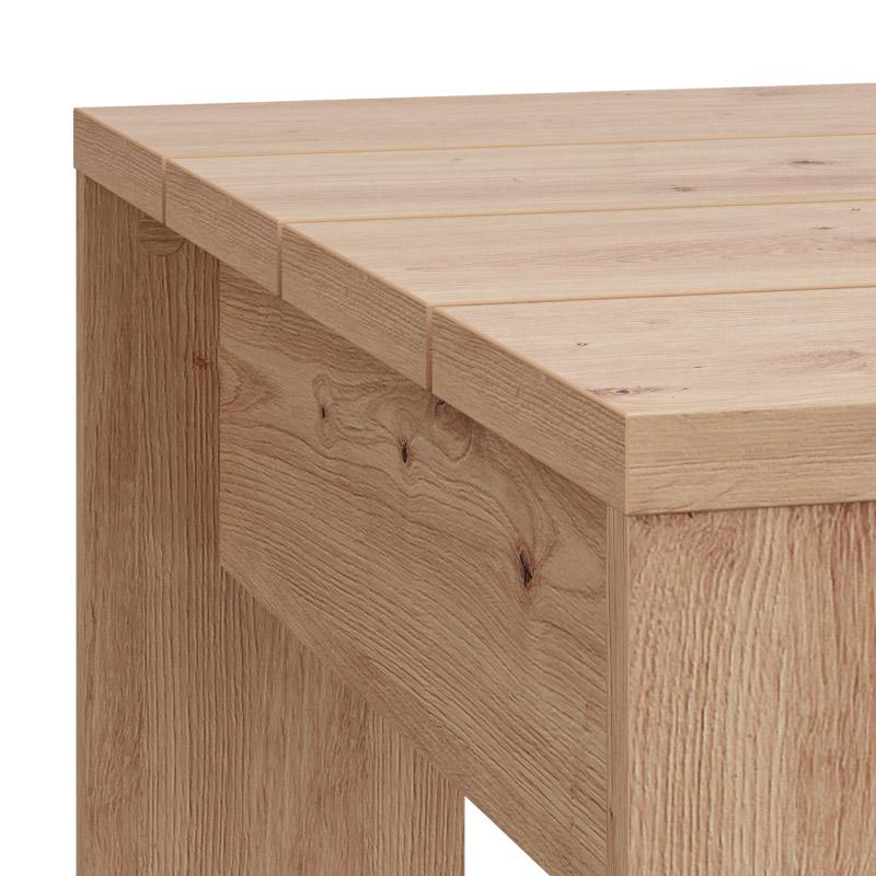 ΤΡΑΠΕΖΑΚΙ ΣΑΛΟΝΙΟΥ MONTESE 67 ARTISAN OAK 67x67x43εκ - Image 5