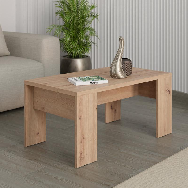 ΤΡΑΠΕΖΑΚΙ ΣΑΛΟΝΙΟΥ MONTESE 90 ARTISAN OAK 90x50x43εκ - Image 2