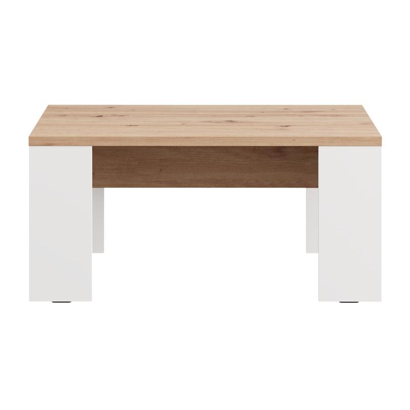 ΤΡΑΠΕΖΑΚΙ ΣΑΛΟΝΙΟΥ MONTESE 90 ΛΕΥΚΟ-ARTISAN OAK 90x50x43εκ - Image 3