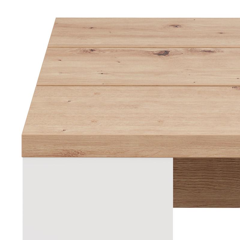 ΤΡΑΠΕΖΑΚΙ ΣΑΛΟΝΙΟΥ MONTESE 90 ΛΕΥΚΟ-ARTISAN OAK 90x50x43εκ - Image 4