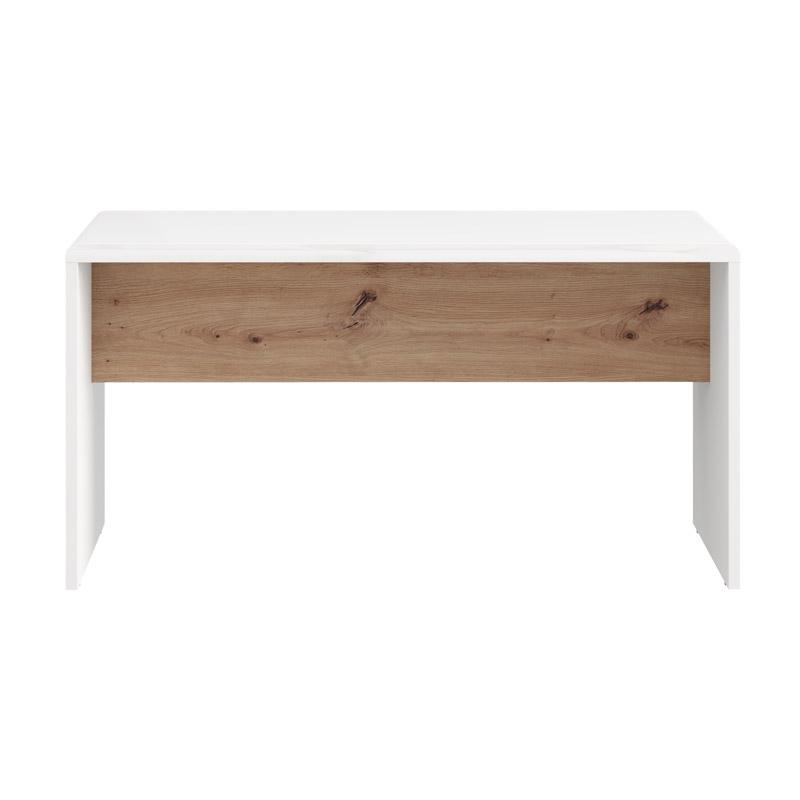 ΤΡΑΠΕΖΑΚΙ ΣΑΛΟΝΙΟΥ SEDICO ΛΕΥΚΟ-ΛΕΥΚΟ HIGH GLOSS-ARTISAN OAK 90x50x47εκ - Image 3