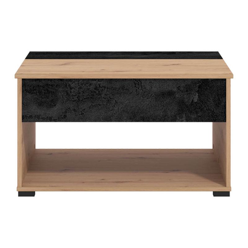 ΤΡΑΠΕΖΑΚΙ ΣΑΛΟΝΙΟΥ TARANTO ARTISAN-CARBON 80x80x45εκ - Image 4