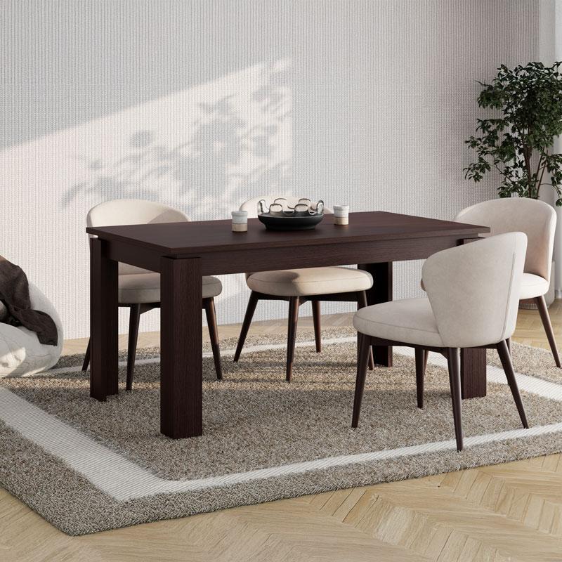 ΤΡΑΠΕΖΙ ΤΡΑΠΕΖΑΡΙΑΣ ΑΝΟΙΓΟΜΕΝΟ Argyll DARK TAILOR OAK ΧΡΩΜΑ 160x90x77εκ - Image 2