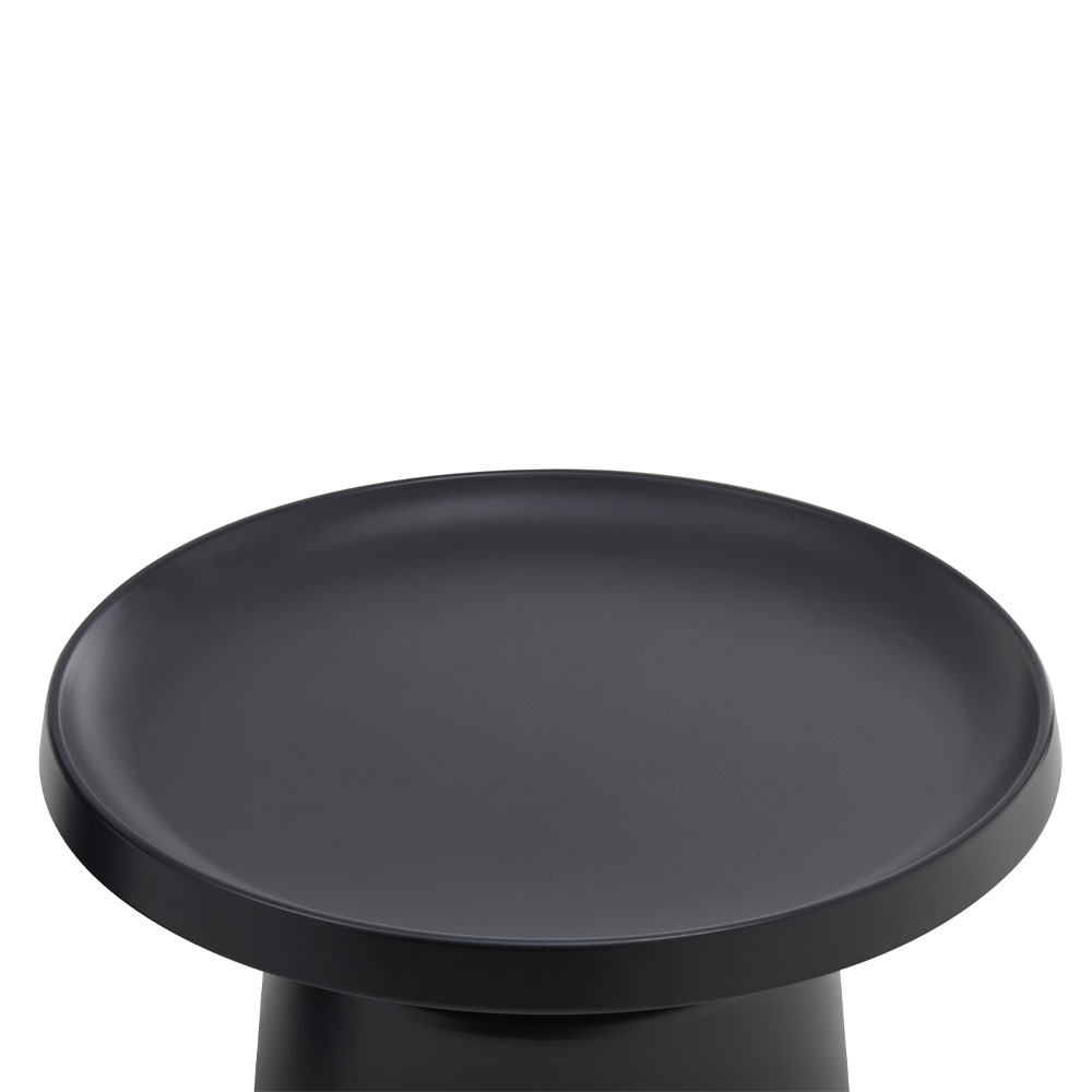 MOUSSE COFFEE TABLE SET 2ΤΕΜ ΜΑΥΡΟ ΜΑΤ 70x70x50cm - Image 2