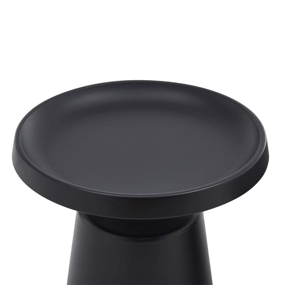 MOUSSE COFFEE TABLE SET 2ΤΕΜ ΜΑΥΡΟ ΜΑΤ 70x70x50cm - Image 3