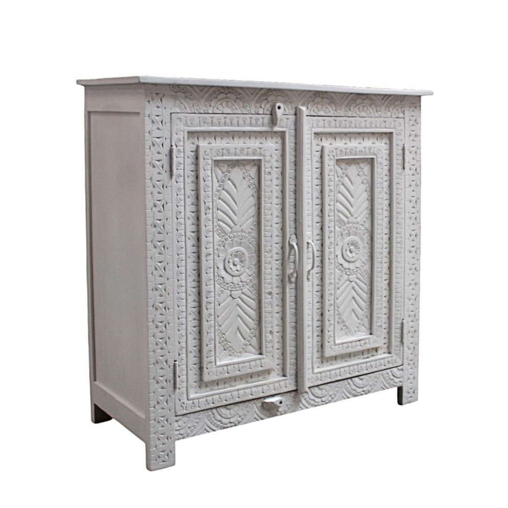 IOS ΚΟΜΟΤΑ 2ΠΟΡΤΕΣ OFF WHITE 95x42x95cm - Image 2