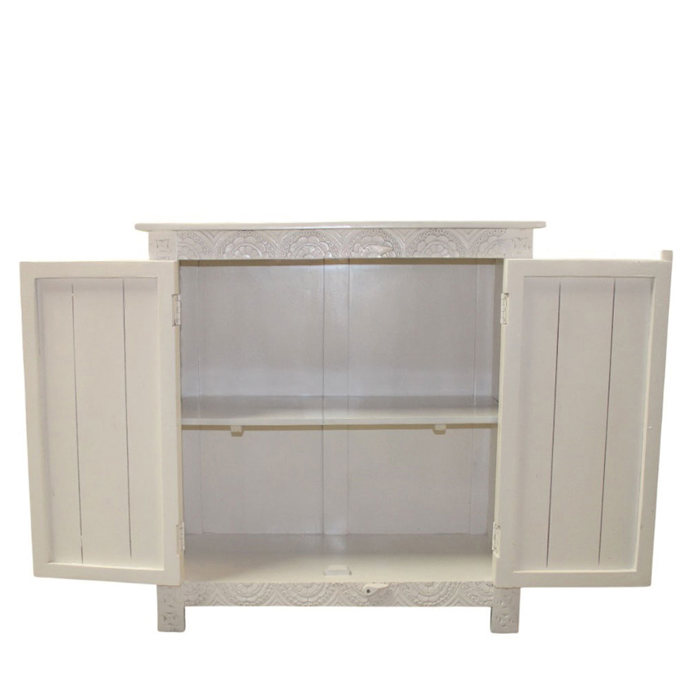IOS ΚΟΜΟΤΑ 2ΠΟΡΤΕΣ OFF WHITE 95x42x95cm - Image 3