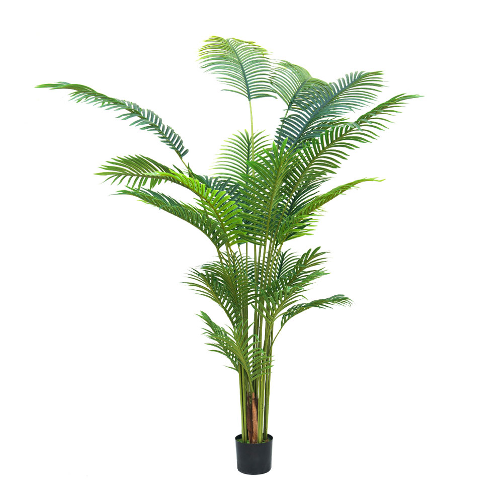 ARECA PALM ΔΕΝΤΡΟ ΤΕΧΝΗΤΟ ΣΕ ΓΛΑΣΤΡΑ 220cm PE ΠΡΑΣΙΝΟ