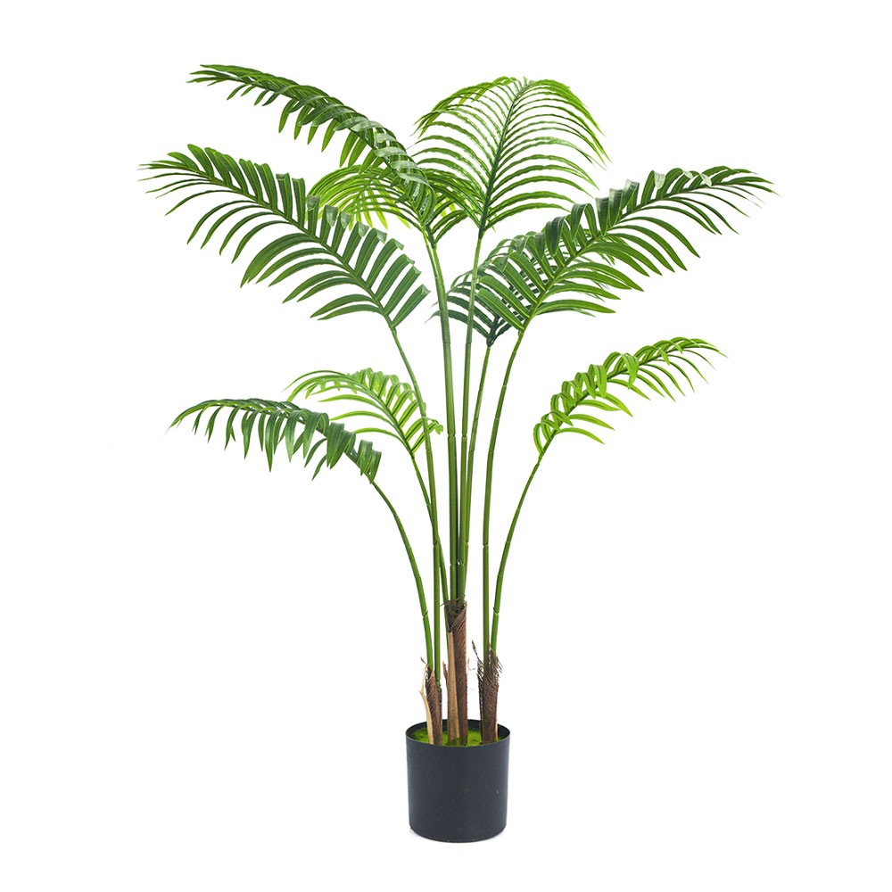 ARECA PALM ΔΕΝΤΡΟ ΤΕΧΝΗΤΟ ΣΕ ΓΛΑΣΤΡΑ 120cm PE ΠΡΑΣΙΝΟ