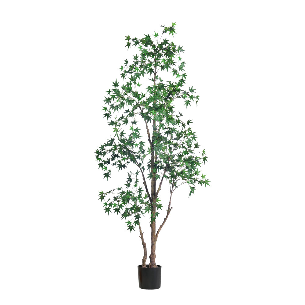 MAPLE TREE ΔΕΝΤΡΟ ΤΕΧΝΗΤΟ ΣΕ ΓΛΑΣΤΡΑ 185cm PE ΠΡΑΣΙΝΟ