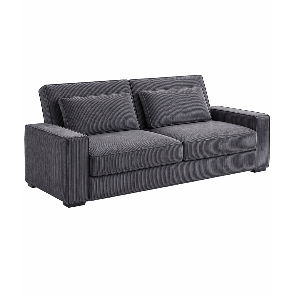 HOLD ΚΑΝΑΠΕΣ ΚΡΕΒΑΤΙ 3ΘΕΣΙΟΣ ΓΚΡΙ LINCOLN D 90 231x96x87cm