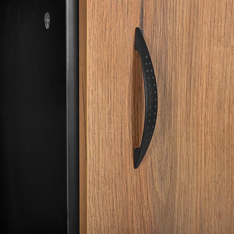 ΒΙΤΡΙΝΑ Alba ARTISAN OAK-ΜΑΥΡΟ 68x40x134εκ - Image 6