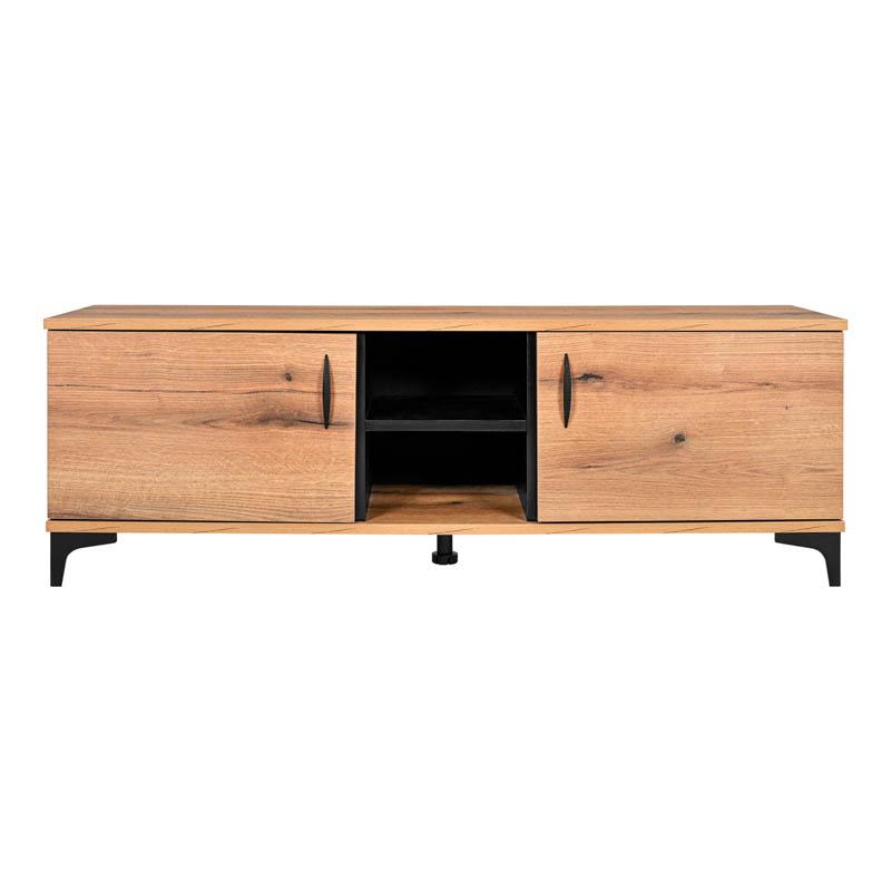 ΕΠΙΠΛΟ ΤΗΛΕΟΡΑΣΗΣ Alba ARTISAN OAK-ΜΑΥΡΟ 138x40x47εκ - Image 3