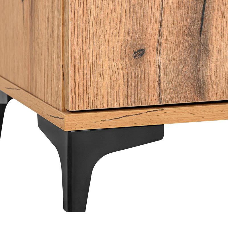ΕΠΙΠΛΟ ΤΗΛΕΟΡΑΣΗΣ Alba ARTISAN OAK-ΜΑΥΡΟ 138x40x47εκ - Image 7