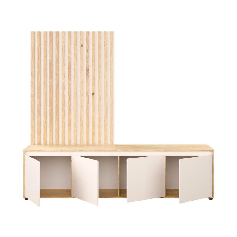 ΕΠΙΠΛΟ ΤΗΛΕΟΡΑΣΗΣ STONEX ARTISAN OAK ΜΕ SAND ΧΡΩΜΑ 189x42x170εκ - Image 5