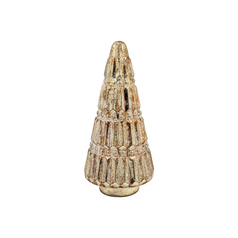 ΓΥΑΛΙΝΟ ΕΠΙΤΡΑΠΕΖΙΟ ΔΙΑΚΟΣΜΗΤΙΚΟ ΔΕΝΤΡΟ FL413 COPPER-ΛΕΥΚΟ ΧΡΩΜΑ 15x32εκ