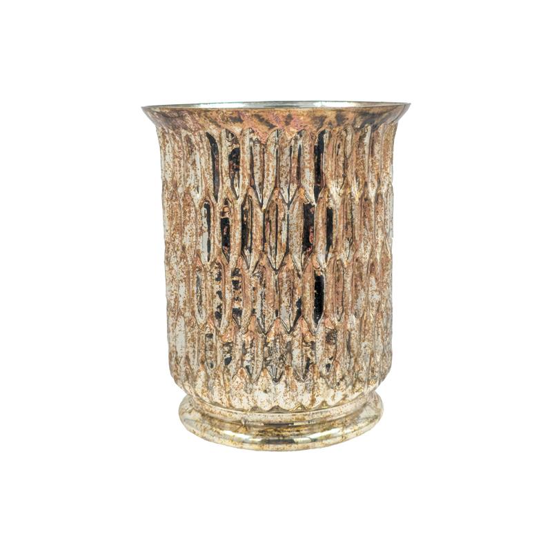 ΓΥΑΛΙΝΟ ΕΠΙΤΡΑΠΕΖΙΟ ΔΙΑΚΟΣΜΗΤΙΚΟ FL523 COPPER ΧΡΩΜΑ 16x20εκ