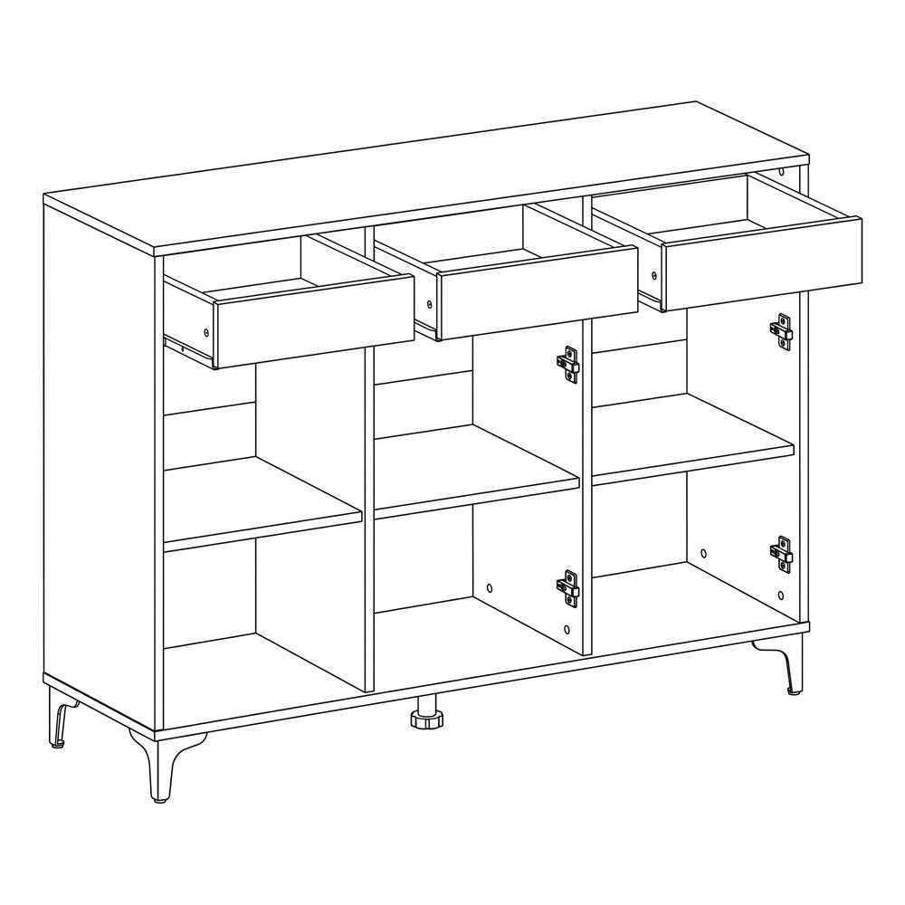 ΚΟΜΟΤΑ LUMINA 138 3F3V TOBACCO ΧΡΩΜΑ 138x40x90εκ - Image 9