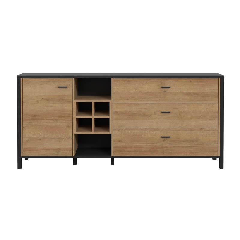 ΚΟΜΟΤΑ-ΜΠΟΥΦΕΣ TERRANO RIVIERA OAK ΧΡΩΜΑ 187x40x85εκ - Image 3