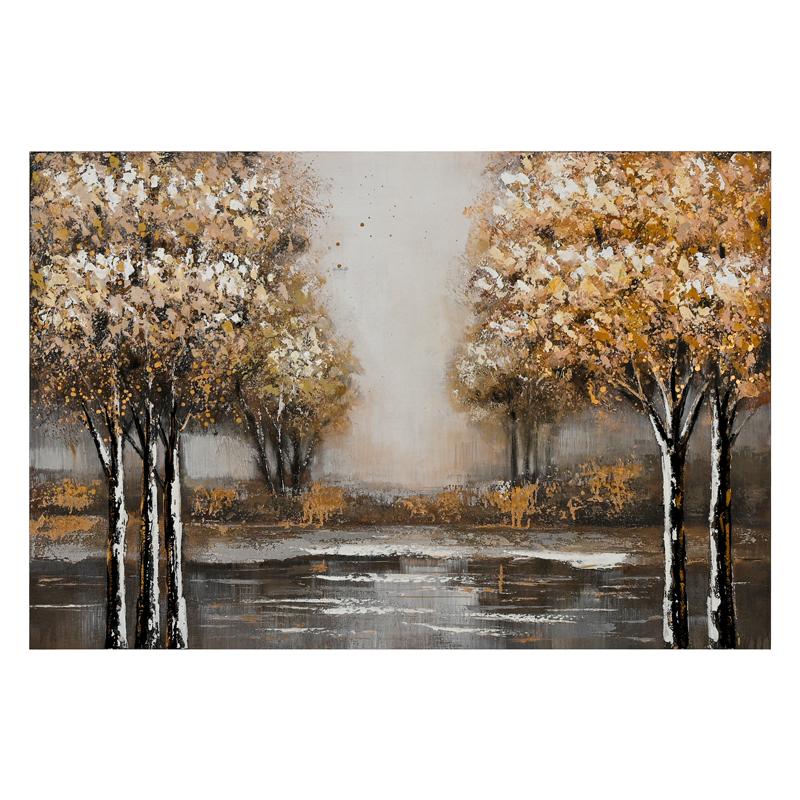 ΠΙΝΑΚΑΣ ΣΕ ΚΑΜΒΑ FL1781 ΛΕΥΚΟ-ΜΠΕΖ 80x120εκ