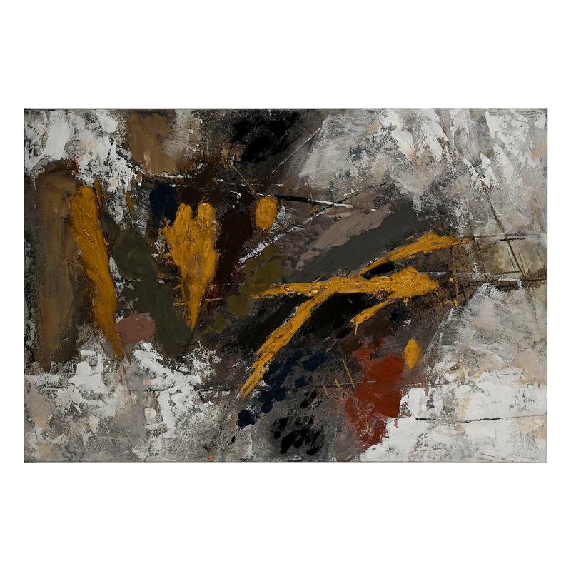ΠΙΝΑΚΑΣ ΣΕ ΚΑΜΒΑ FL4785 ΛΕΥΚΟ-ΜΠΕΖ 80x120εκ