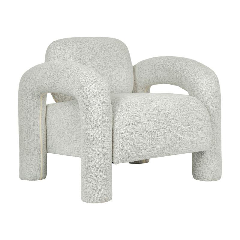 ΠΟΛΥΘΡΟΝΑ Snug Lounge ΚΡΕΜ ΧΡΩΜΑ ΥΦΑΣΜΑΤΟΣ 75x85x80εκ
