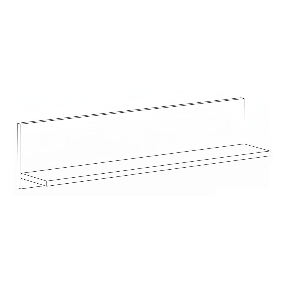 ΡΑΦΙ ΤΟΙΧΟΥ Lumina 120 TOBACCO ΧΡΩΜΑ 120x24x20εκ - Image 5