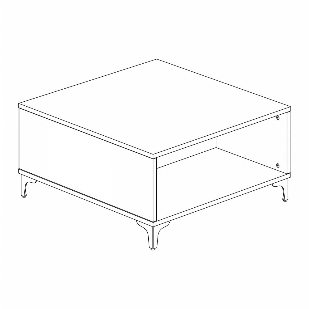 ΤΡΑΠΕΖΑΚΙ ΣΑΛΟΝΙΟΥ Lumina TOBACCO ΧΡΩΜΑ 80x80x41εκ - Image 6