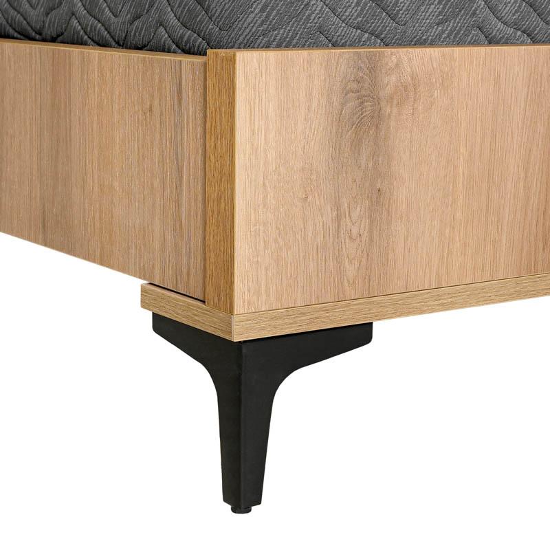 ΔΙΠΛΟ ΚΡΕΒΑΤΙ Alicante NATURAL CANELLA OAK ΧΡΩΜΑ 170x210x110εκ (160x200) - Image 8