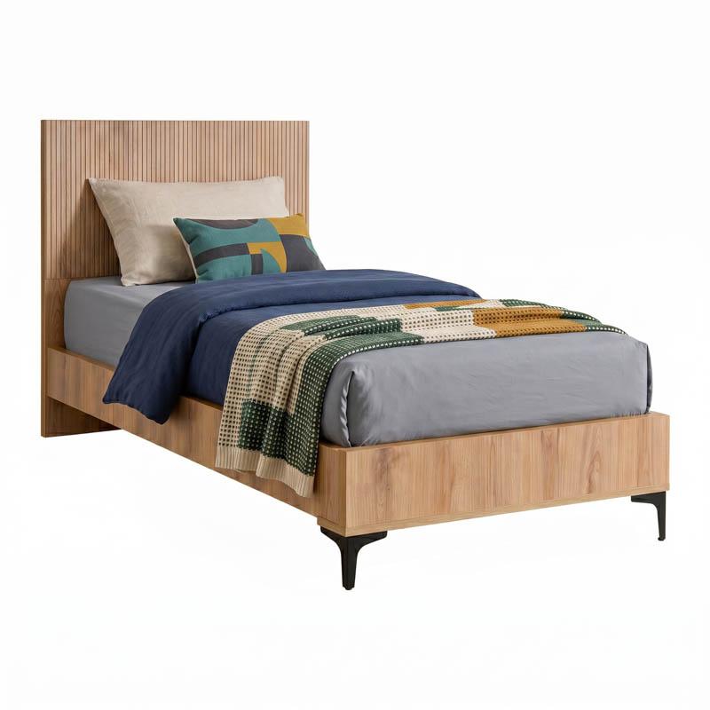 ΚΡΕΒΑΤΙ Alicante NATURAL CANELLA OAK ΧΡΩΜΑ 100x210x110εκ (90x200)