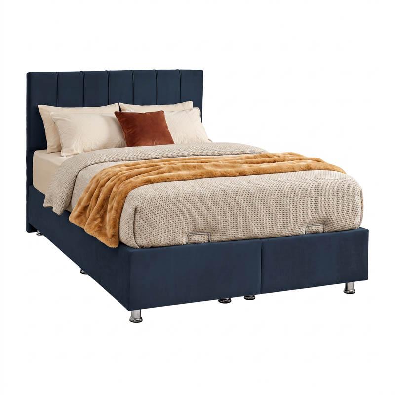 ΚΡΕΒΑΤΙ Noble BLUE RAF ΜΕ ΑΠΟΘHKEYTIKO ΧΩΡΟ 162x208x130εκ (160x200)